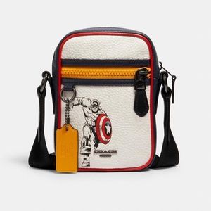 NWT Coach Captain America Marvel Crossbody Bag